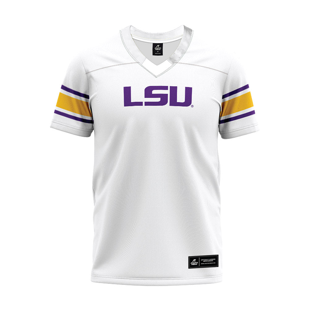 LSU - NCAA Football : Keylan Moses - White Premium Football Jersey-0