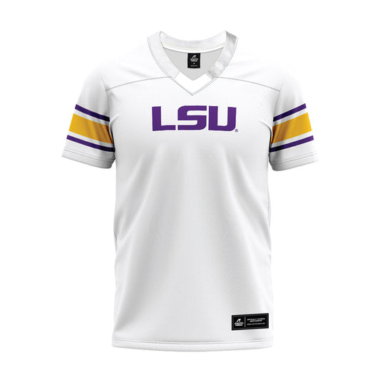 LSU - NCAA Football : Keylan Moses - White Premium Football Jersey-0