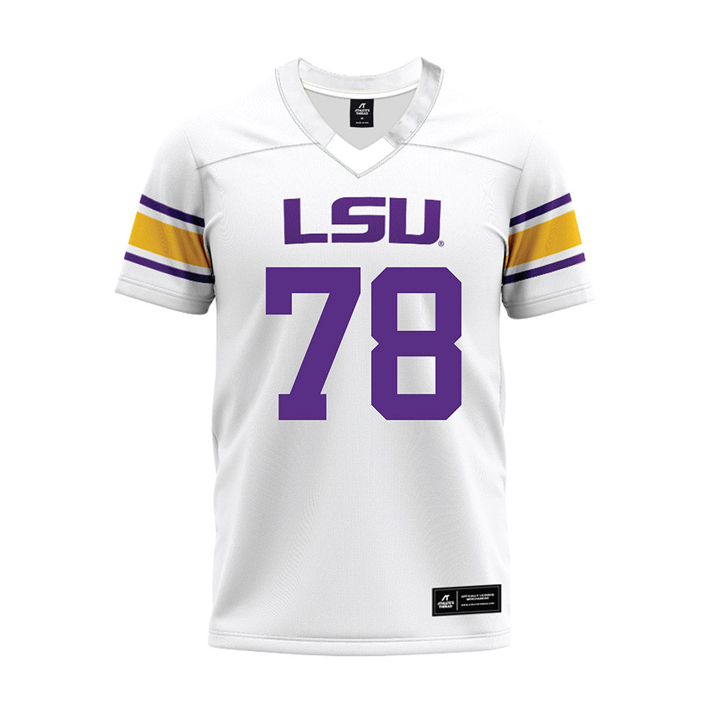 LSU - NCAA Football : Coen Echols - White Premium Football Jersey-0