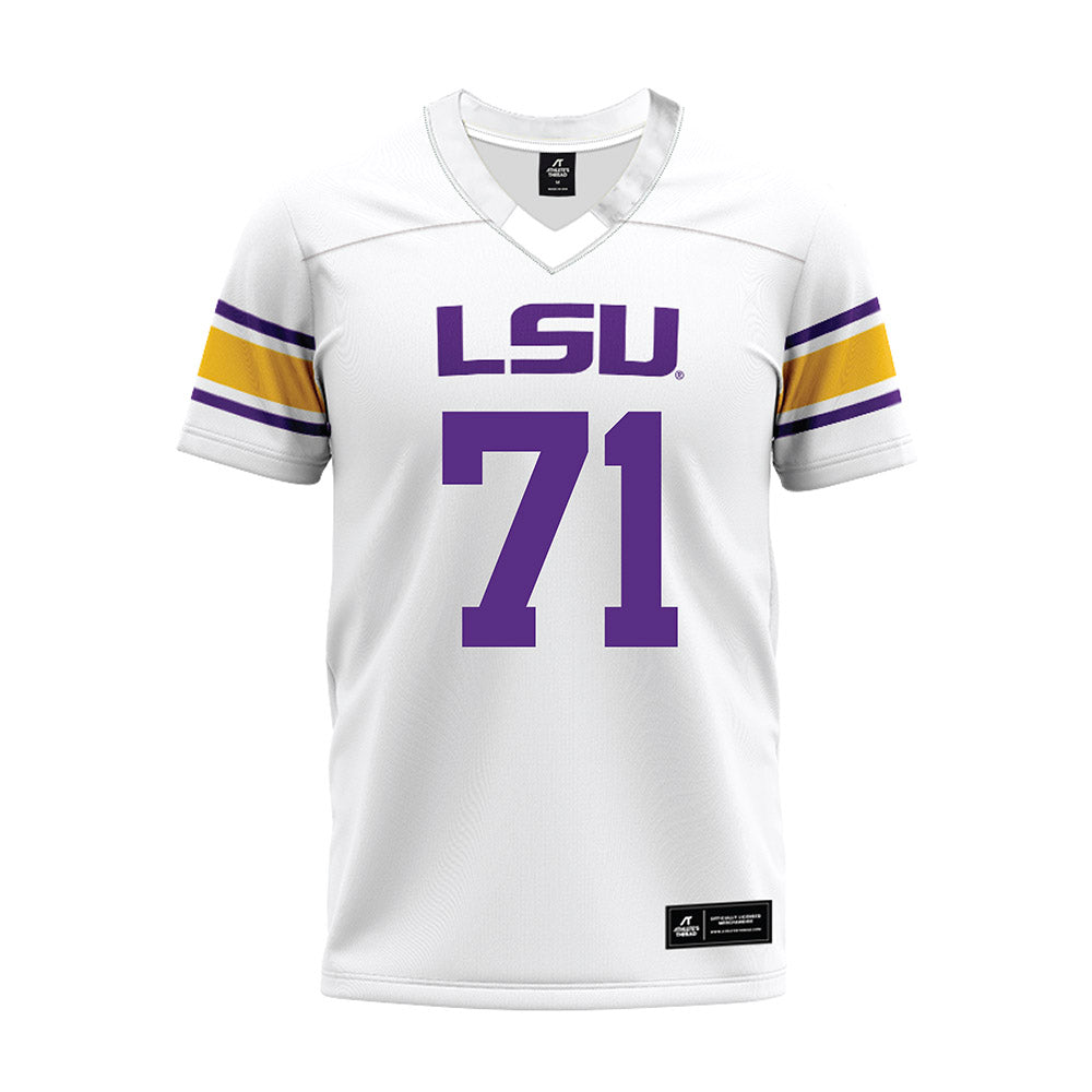 LSU - NCAA Football : Tyree Adams - White Premium Football Jersey