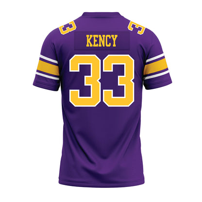 LSU - NCAA Football : David Kency - Purple Premium Football Jersey-1