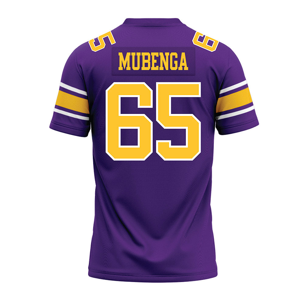 LSU - NCAA Football : Paul Mubenga - Purple Premium Football Jersey-1