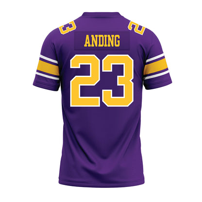 LSU - NCAA Football : Aidan Anding - Purple Premium Football Jersey-1