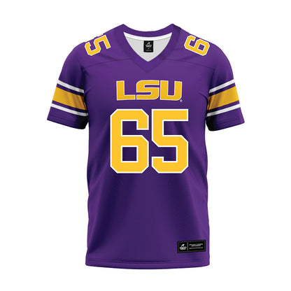LSU - NCAA Football : Paul Mubenga - Purple Premium Football Jersey-0