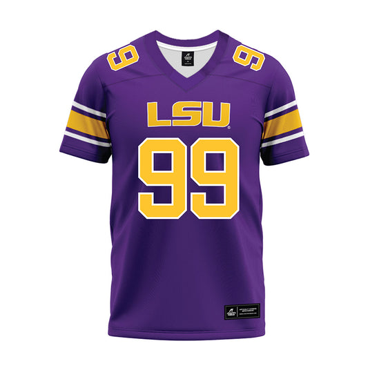 LSU - NCAA Football : Blake Ochsendorf - Purple Premium Football Jersey