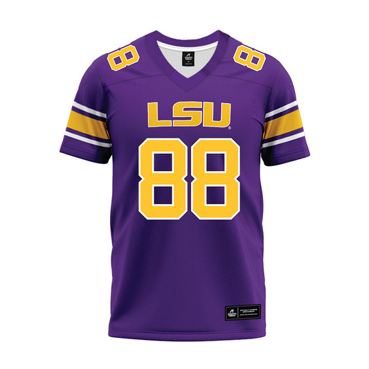 LSU - NCAA Football : Donovan Green - Purple Premium Football Jersey-0