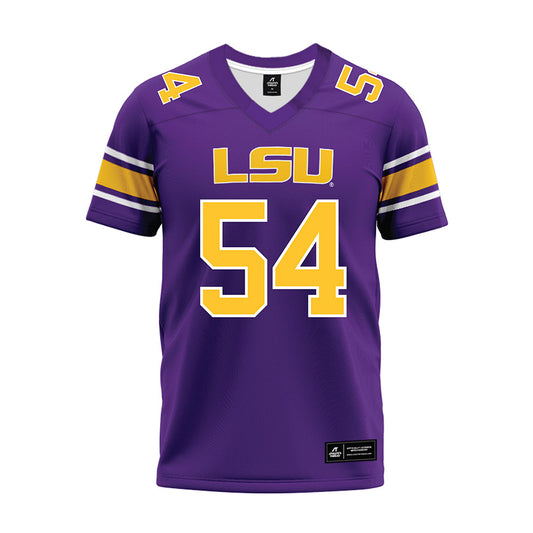 LSU - NCAA Football : Hayes Fuqua - Purple Premium Football Jersey-0