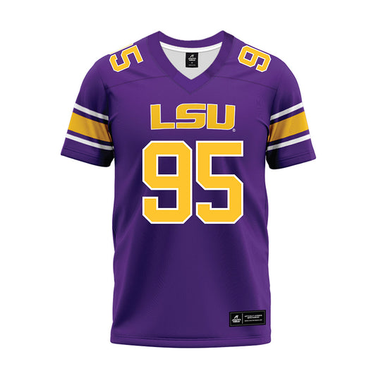 LSU - NCAA Football : Shone Washington - Purple Premium Football Jersey-0