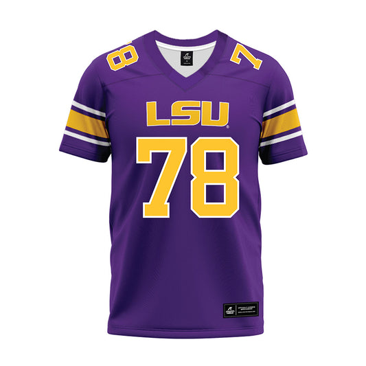 LSU - NCAA Football : Coen Echols - Purple Premium Football Jersey-0