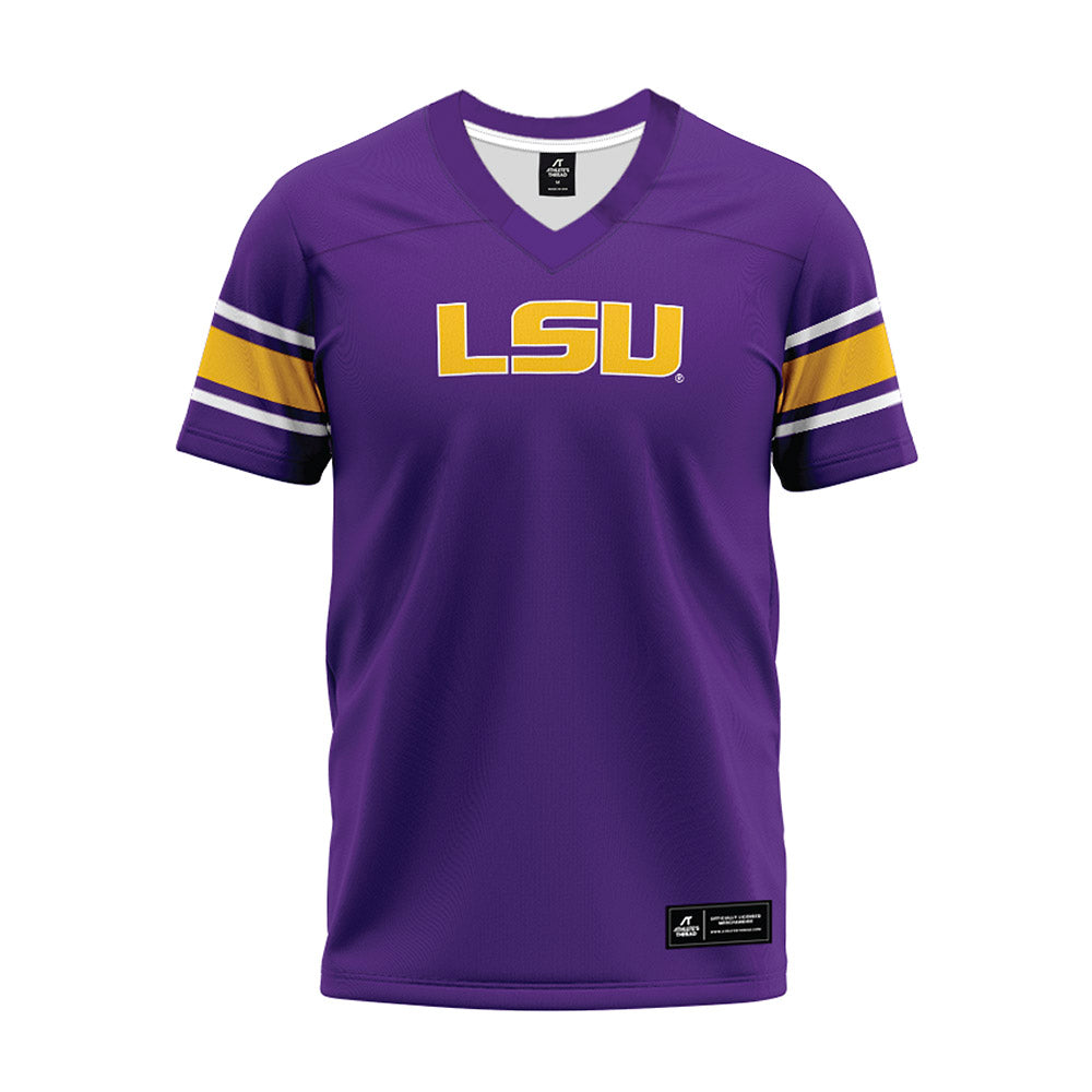 LSU - NCAA Football : Keylan Moses - Purple Premium Football Jersey-0
