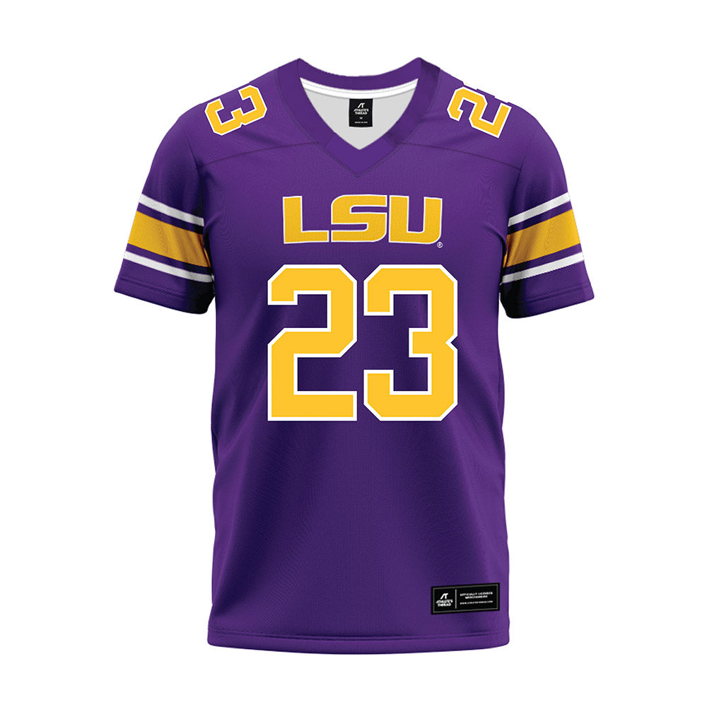 LSU - NCAA Football : Aidan Anding - Purple Premium Football Jersey-0