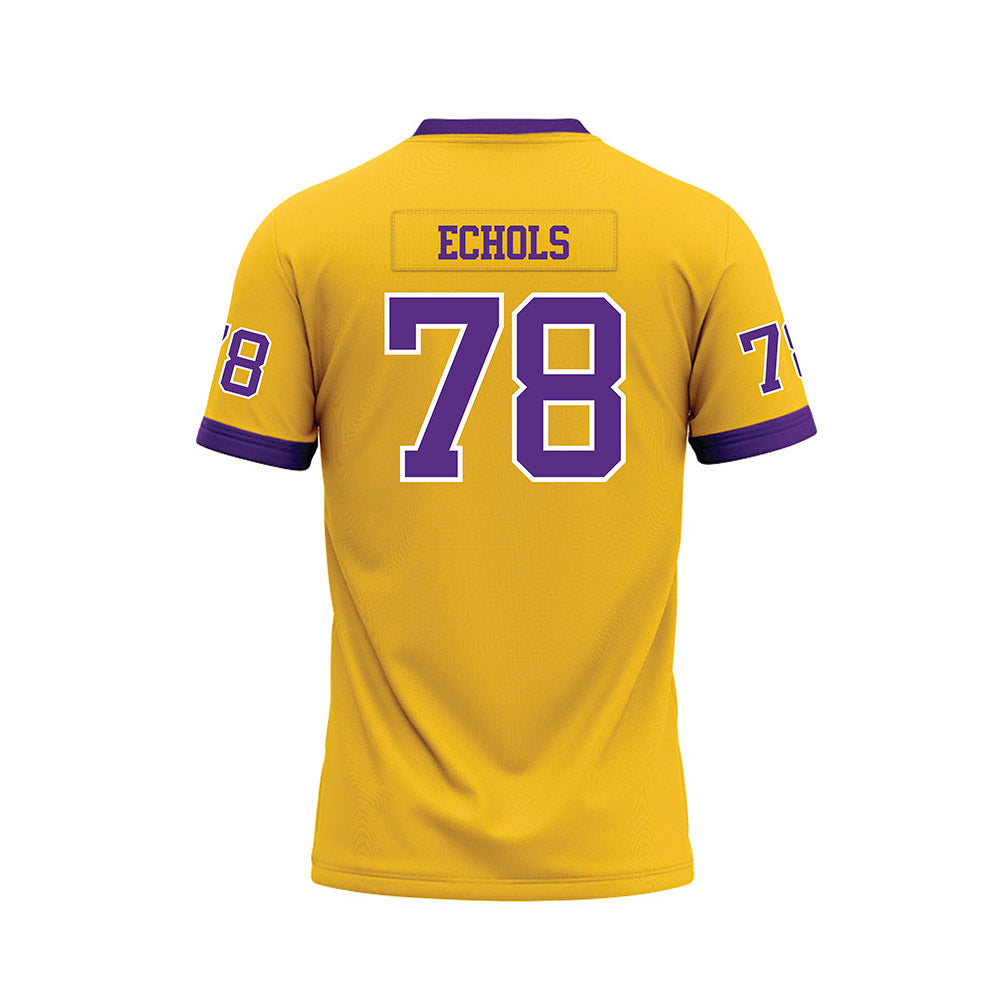 LSU - NCAA Football : Coen Echols - Gold Premium Football Jersey-1