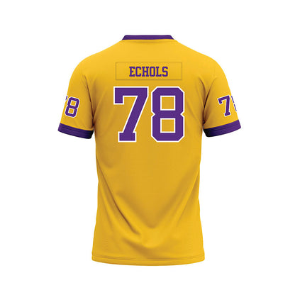 LSU - NCAA Football : Coen Echols - Gold Premium Football Jersey-1