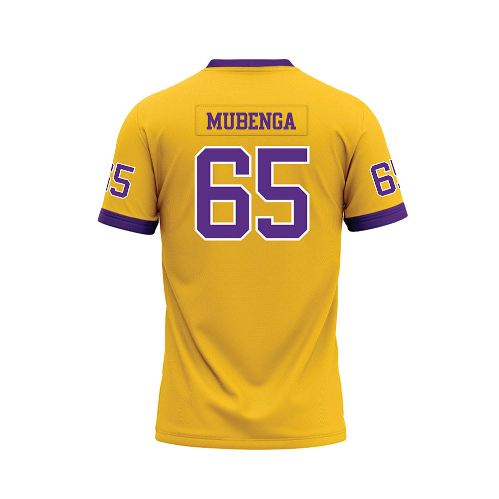 LSU - NCAA Football : Paul Mubenga - Gold Premium Football Jersey-1