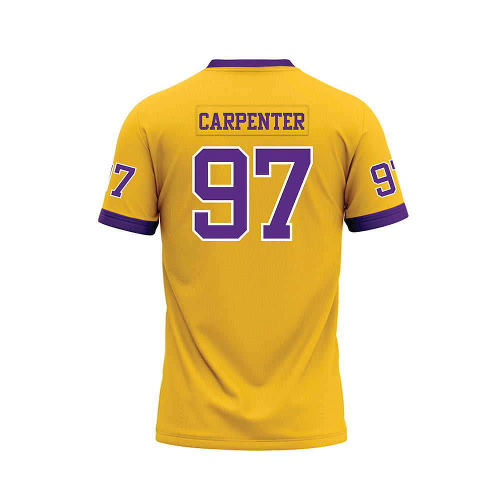 LSU - NCAA Football : Dylan Carpenter - Gold Premium Football Jersey-1