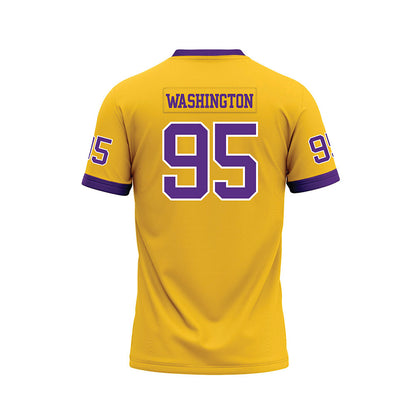 LSU - NCAA Football : Shone Washington - Gold Premium Football Jersey-1