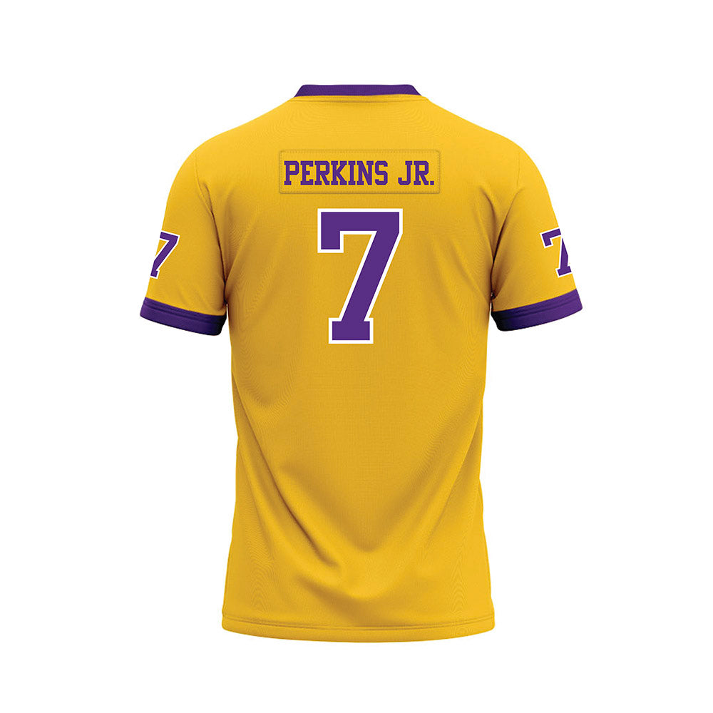 LSU - NCAA Football : Harold Perkins Jr. - Gold Premium Football Jersey-1