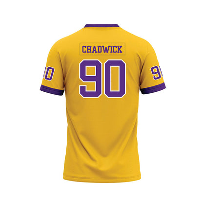 LSU - NCAA Football : Grant Chadwick - Gold Premium Football Jersey-1
