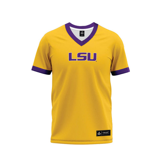 LSU - NCAA Football : Keylan Moses - Gold Premium Football Jersey-0
