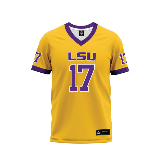 LSU - NCAA Football : Damien Shanklin - Gold Premium Football Jersey-0