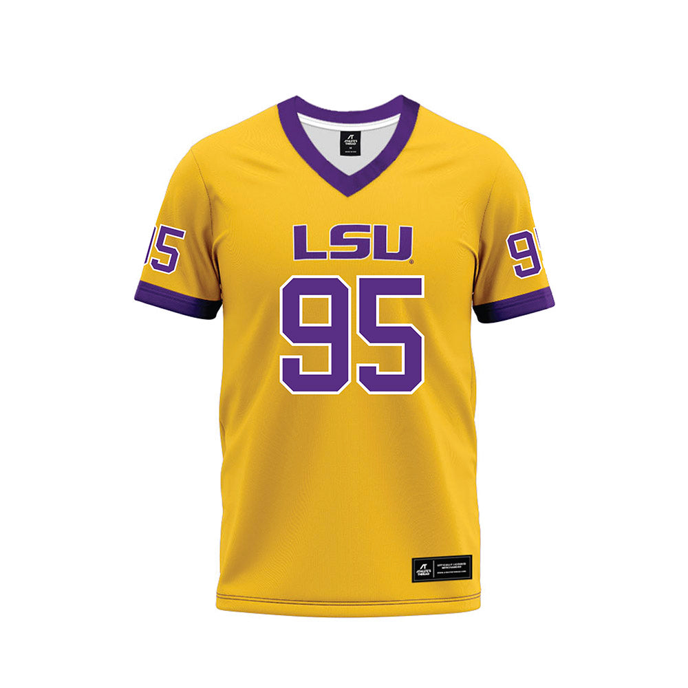 LSU - NCAA Football : Shone Washington - Gold Premium Football Jersey-0