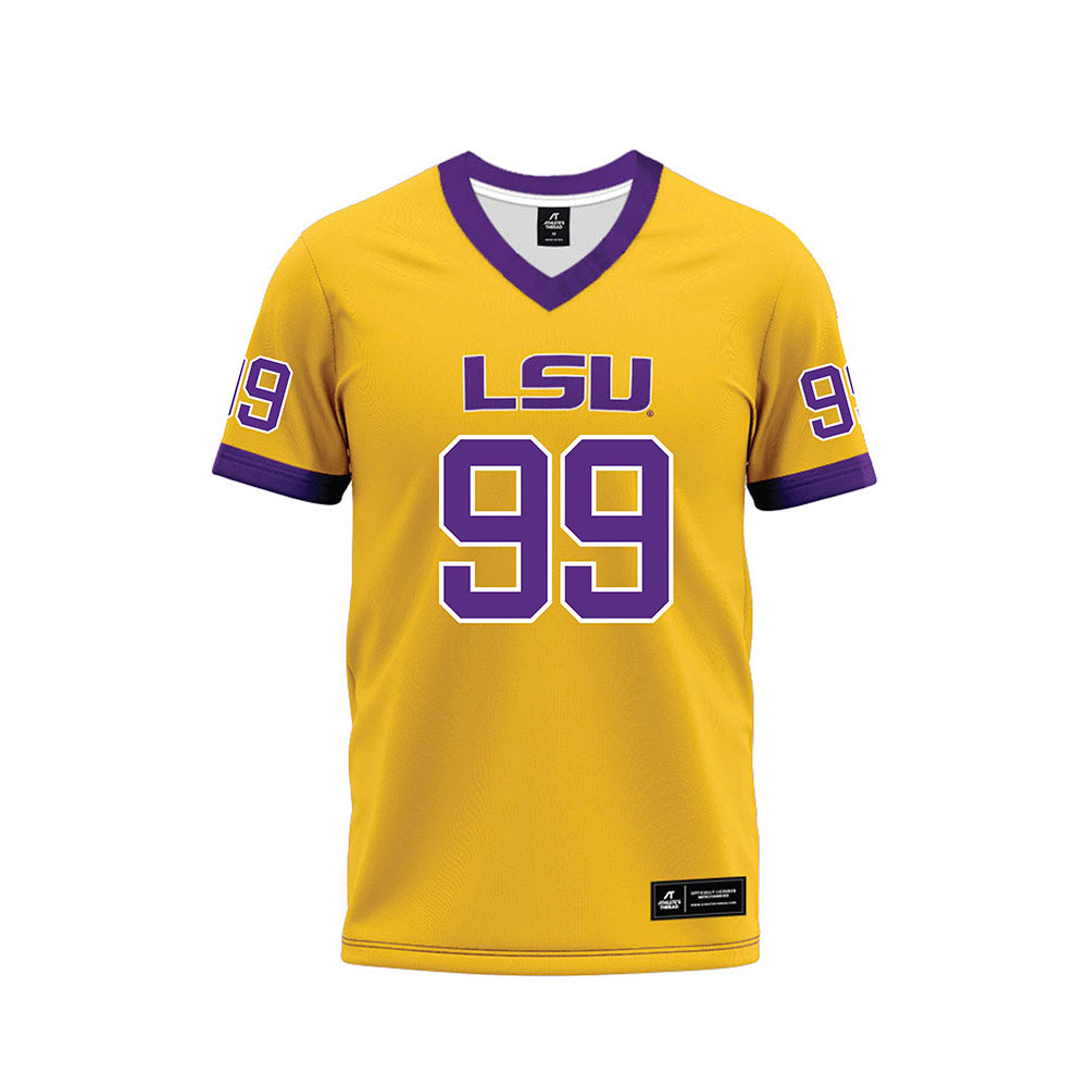 LSU - NCAA Football : Blake Ochsendorf - Gold Premium Football Jersey