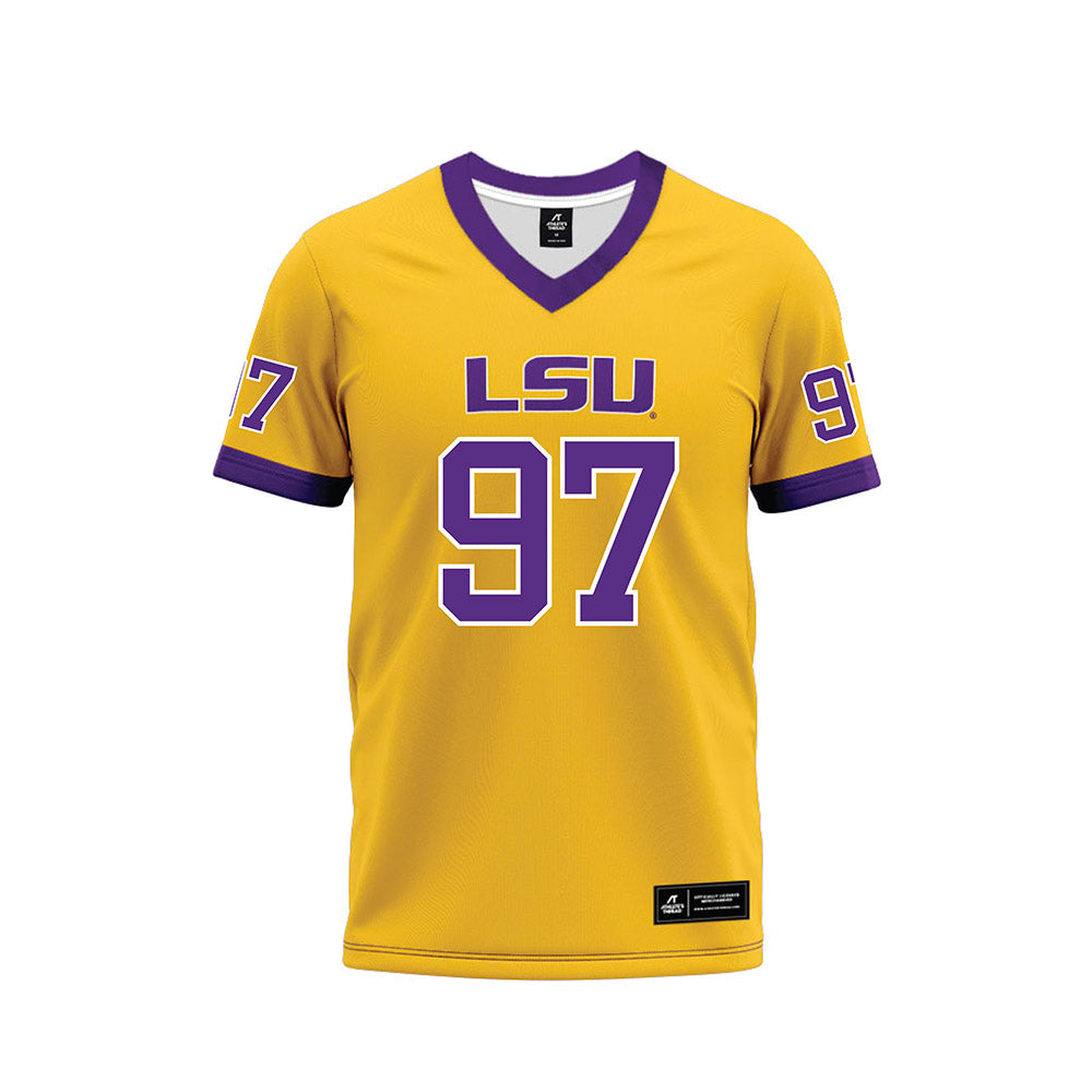 LSU - NCAA Football : Dylan Carpenter - Gold Premium Football Jersey-0