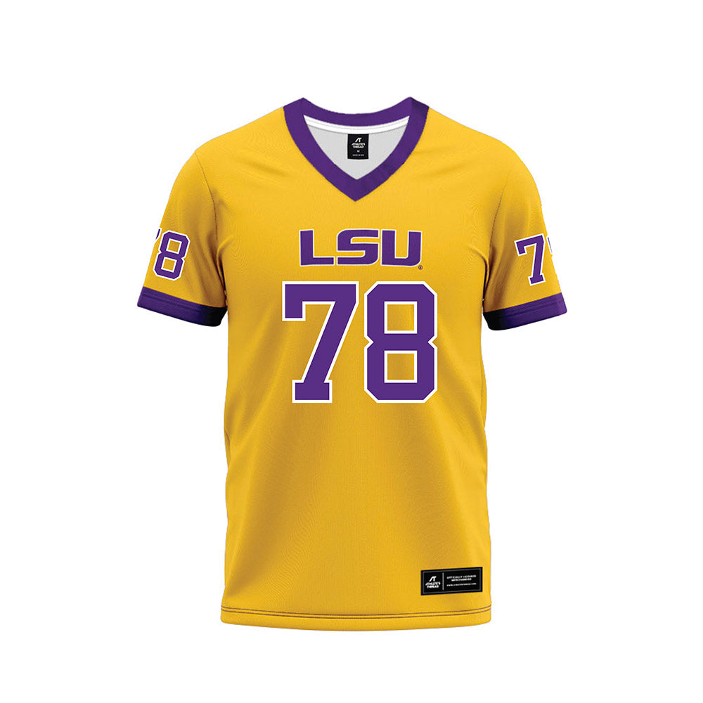 LSU - NCAA Football : Coen Echols - Gold Premium Football Jersey-0