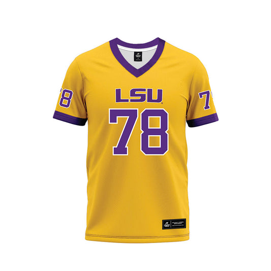 LSU - NCAA Football : Coen Echols - Gold Premium Football Jersey-0
