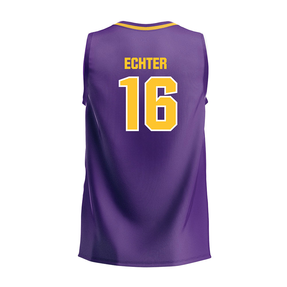 LSU - NCAA Women's Volleyball : Ellie Echter - Purple Volleyball Jersey