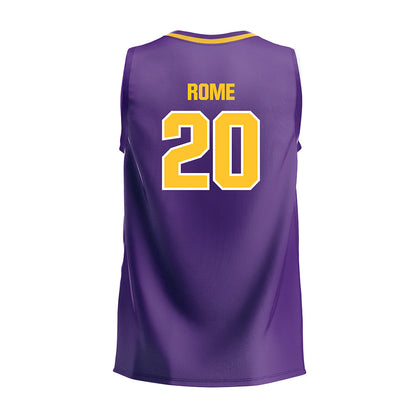 LSU - NCAA Women's Volleyball : Mika Rome - Purple Volleyball Jersey