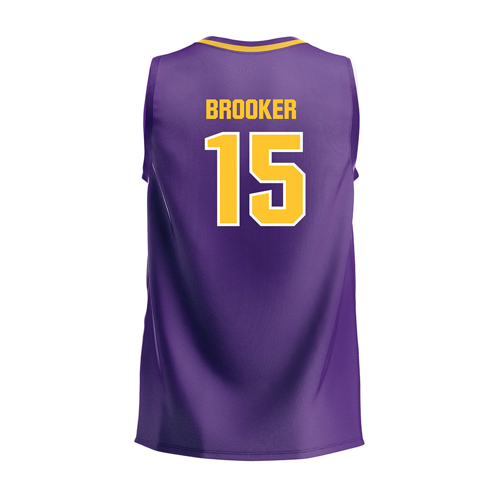 LSU - NCAA Women's Volleyball : Lauren Brooker - Purple Volleyball Jersey-1