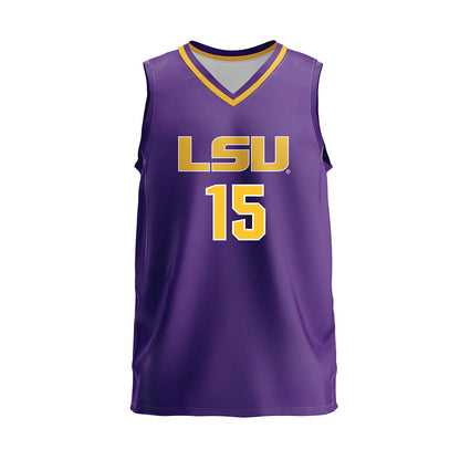 LSU - NCAA Women's Volleyball : Bri Zamora - Purple Volleyball Jersey