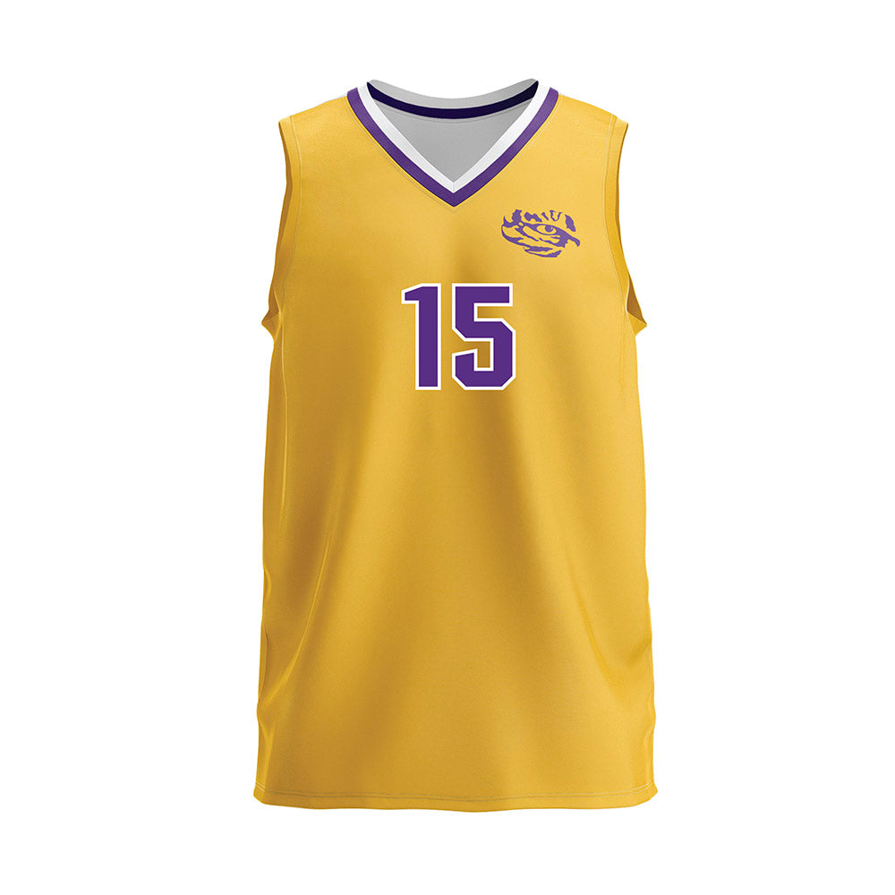 LSU - NCAA Women's Volleyball : Bri Zamora - Gold Volleyball Jersey