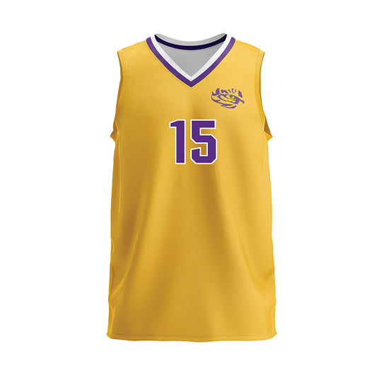 LSU - NCAA Women's Volleyball : Bri Zamora - Gold Volleyball Jersey