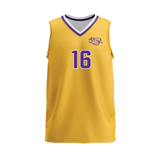 LSU - NCAA Women's Volleyball : Ellie Echter - Gold Volleyball Jersey