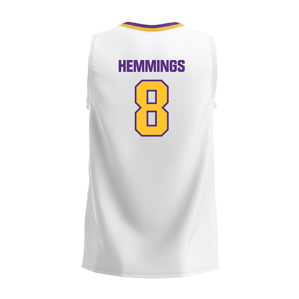 LSU - NCAA Women's Volleyball : Ella Hemmings - White Volleyball Jersey