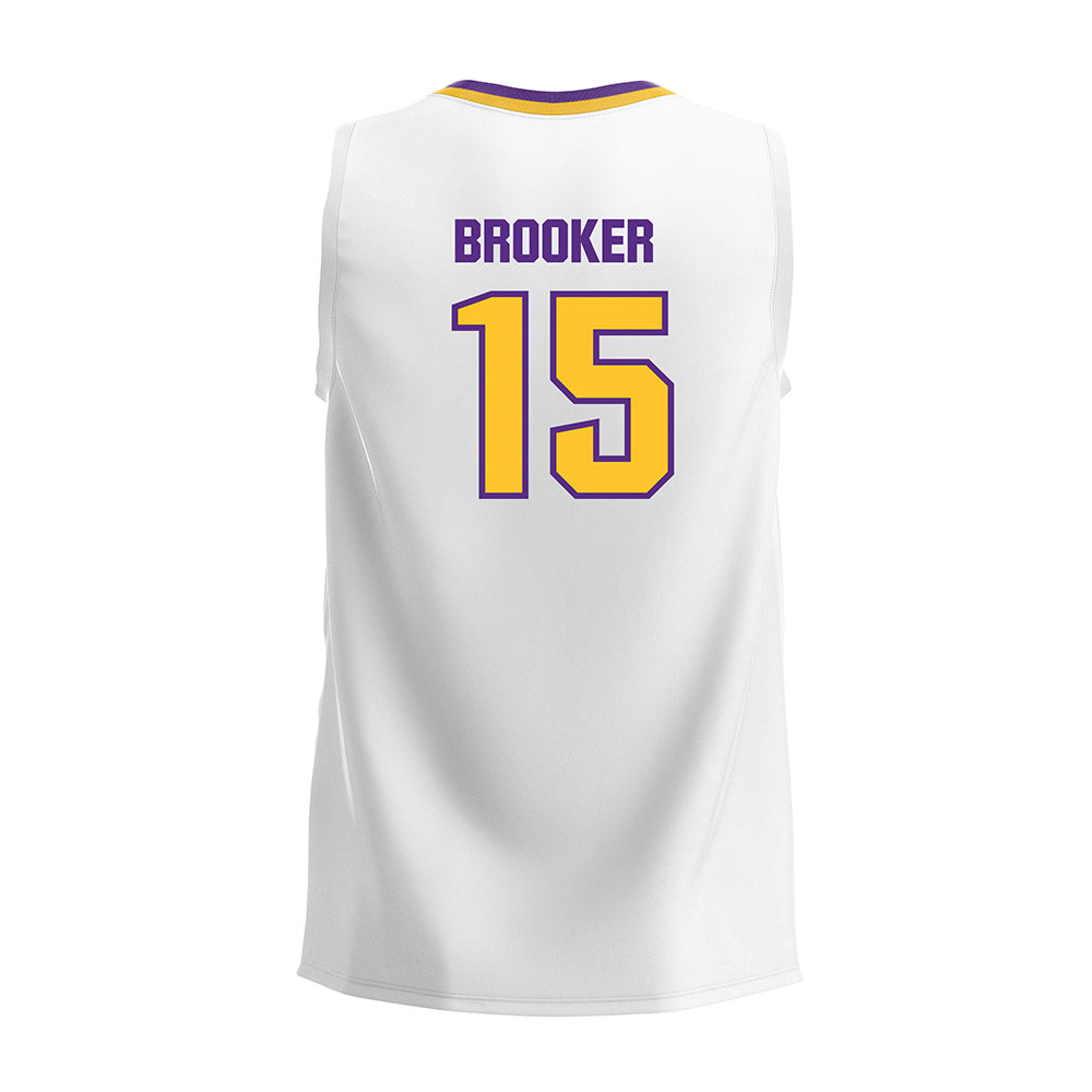 LSU - NCAA Women's Volleyball : Lauren Brooker - White Volleyball Jersey-1