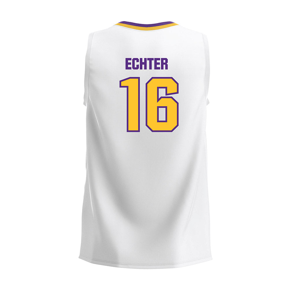 LSU - NCAA Women's Volleyball : Ellie Echter - White Volleyball Jersey