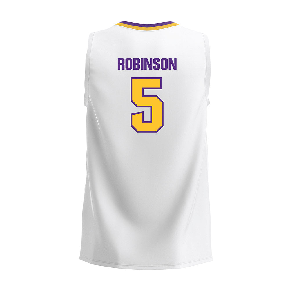 LSU - NCAA Women's Volleyball : Jurnee Robinson - White Volleyball Jersey