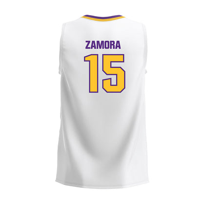 LSU - NCAA Women's Volleyball : Bri Zamora - White Volleyball Jersey