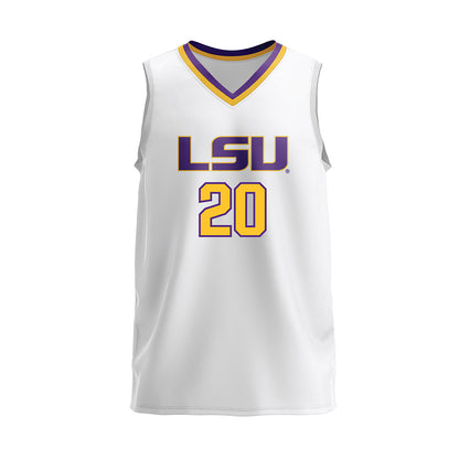 LSU - NCAA Women's Volleyball : Mika Rome - White Volleyball Jersey