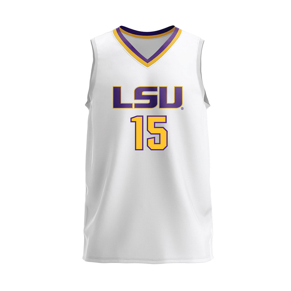 LSU - NCAA Women's Volleyball : Lauren Brooker - White Volleyball Jersey-0