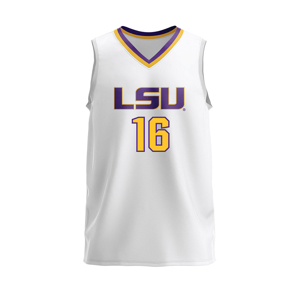 LSU - NCAA Women's Volleyball : Ellie Echter - White Volleyball Jersey