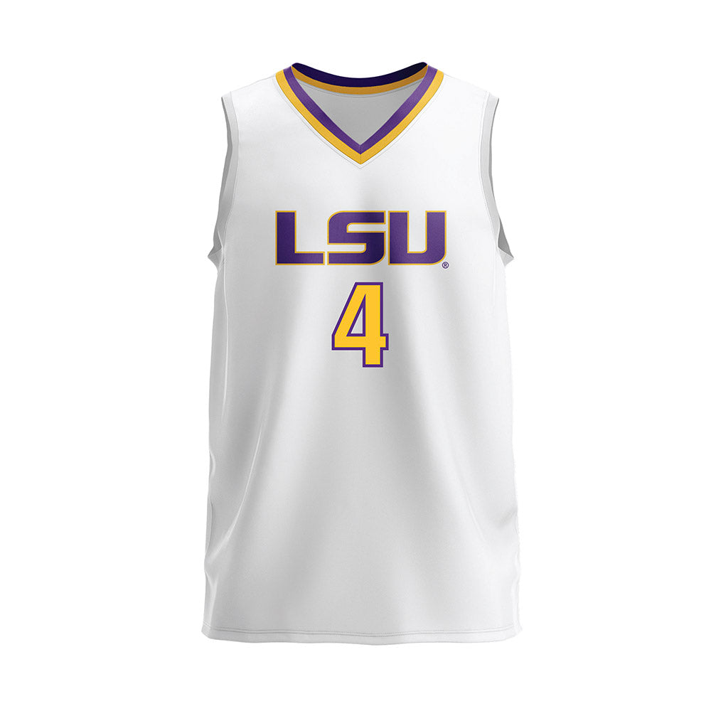 LSU - NCAA Women's Volleyball : Angie Lee - White Volleyball Jersey