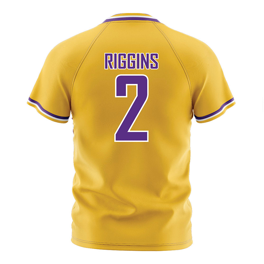 LSU - NCAA Women's Soccer : Alicia Riggins - Gold Soccer Jersey