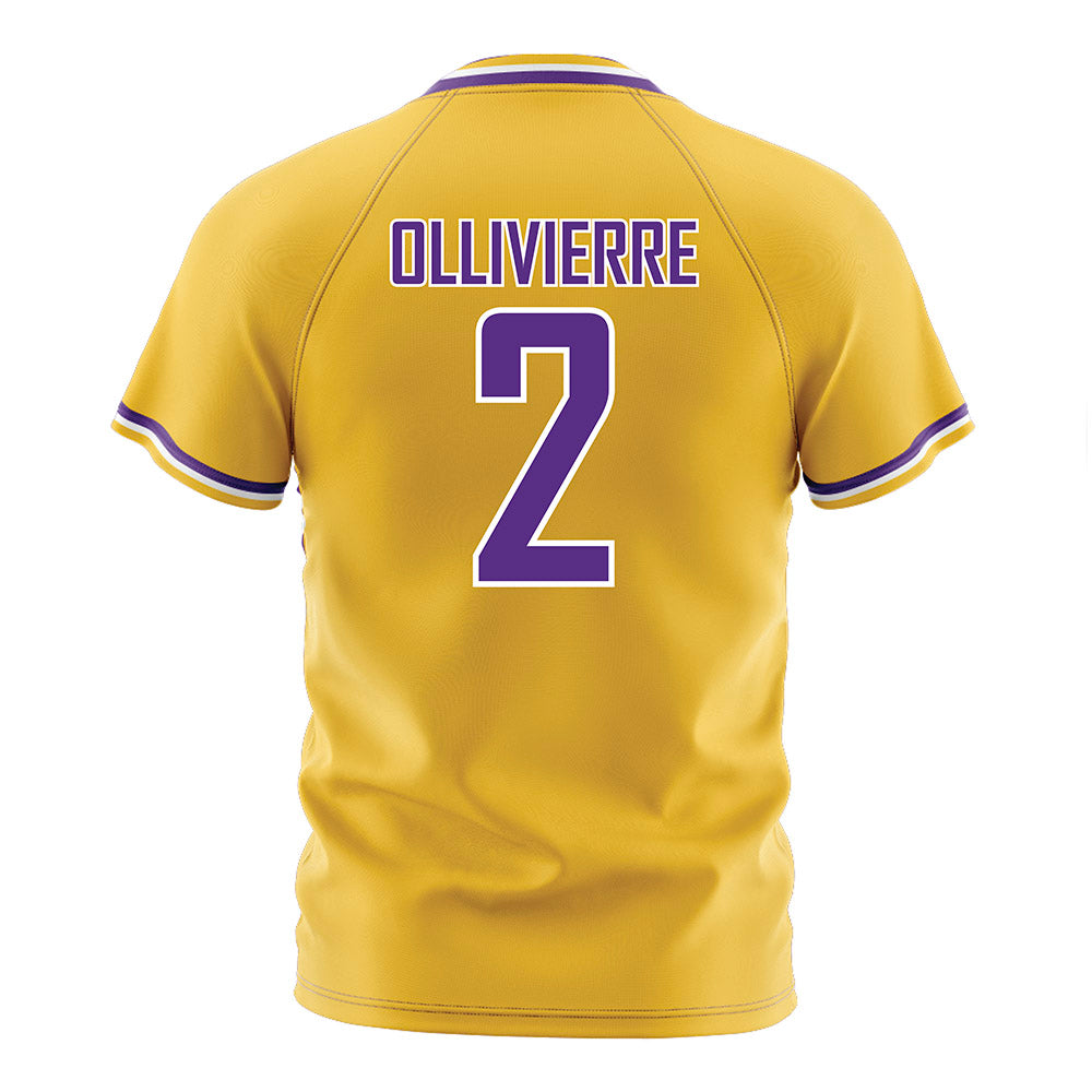 LSU - NCAA Women's Soccer : Jocelyn Ollivierre - Gold Soccer Jersey-1