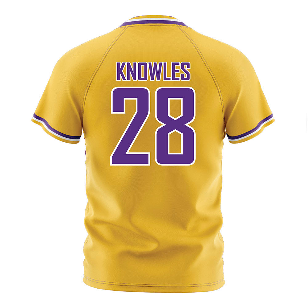 LSU - NCAA Women's Soccer : Brielyn Knowles - Gold Soccer Jersey-1