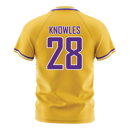 LSU - NCAA Women's Soccer : Brielyn Knowles - Gold Soccer Jersey-1