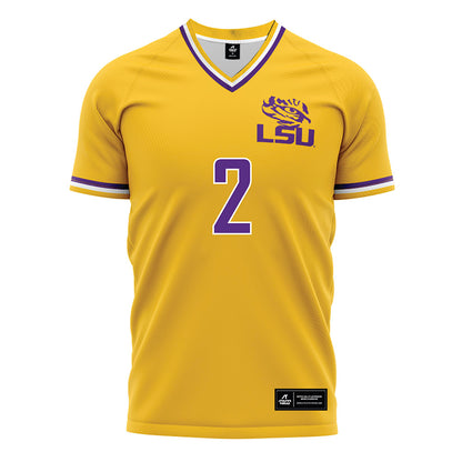 LSU - NCAA Women's Soccer : Alicia Riggins - Gold Soccer Jersey